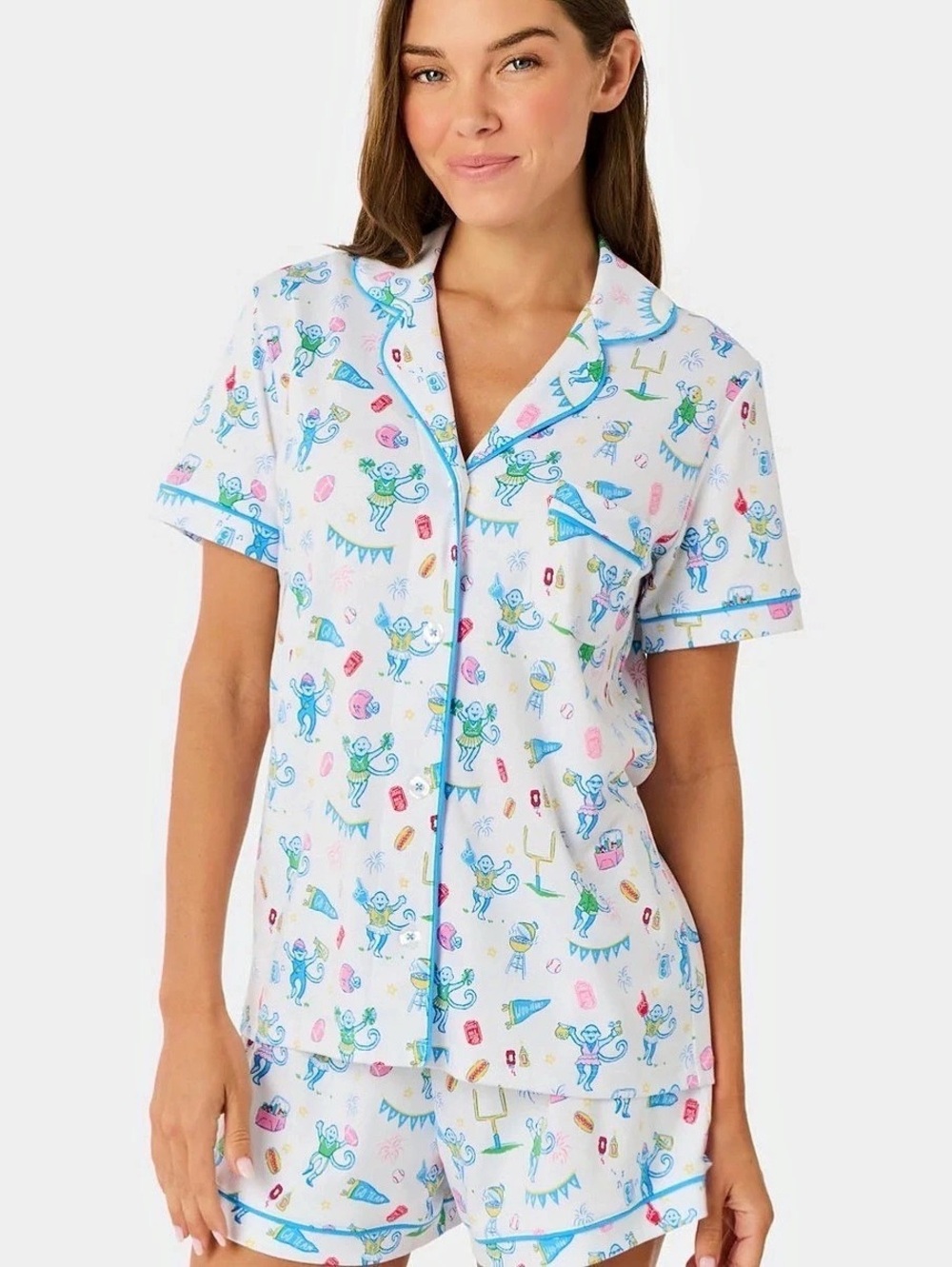 Roller Rabbit Game Day Pajamas, XS, NWT